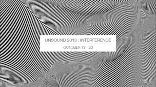 Pantha du Prince & The Bell Laboratory - Spectral Split @ Unsound Festival (Krakow) [audio only]