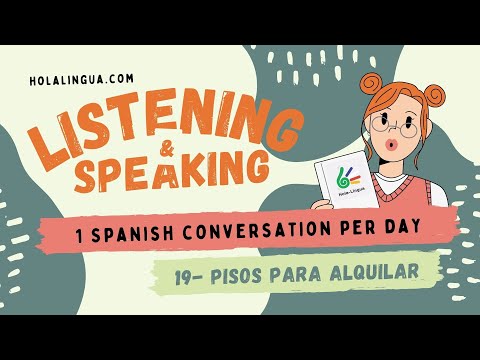 #19 Pisos para alquilar - Ouvir Falar Espanhol - 1 Conversa por dia - Apartamento para alugar