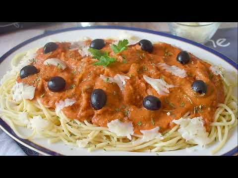 Espaguetis A LA SICILIANA - Receta de pasta muy fácil