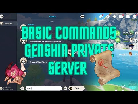 Basic commands in genshin private server | grasscutter