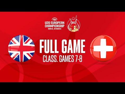 Great Britain v Switzerland | Full Basketball Game | FIBA U20 European Championship 2023 - Div B