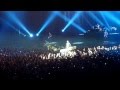 Rammstein Moscow 11.02.2012 Flake плывёт на лодке по ...