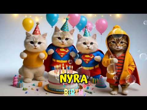 Happy Birthday With Cat Names and Animals Coco Me