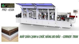 PRO-650A máy dán cạnh 6 chức năng có bo đầu ván