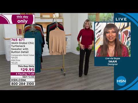 HSN | IMAN Global Chic Fashions 10.12.2021 - 10 PM