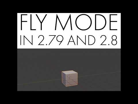 Daily Blender Tip 107 - Fly Mode in Blender 2.79 and 2.8