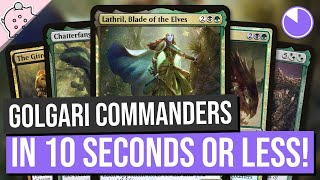 Golgari Commanders in 10 Seconds or Less | EDH | Commander Choices | Magic the Gathering | Commander