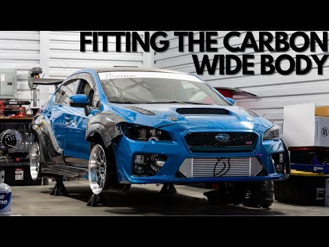 Fitting The Carbon Creations Widebody To the EG Swapped STi