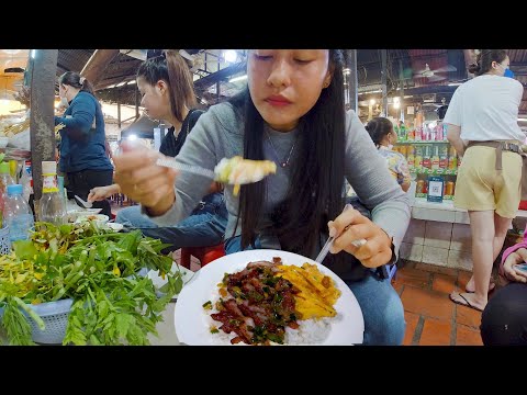 Boeng KengKong Street Food - $1 25 For A Plate Of Yummy Pork Rice - Popular Breakfast