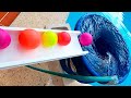 Marble Run Race ASMR Whirlpool Colorful Pop Tube Magic Slime Ball
