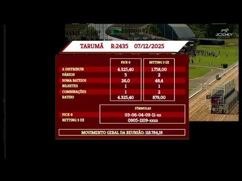 Transmissão  Jockey Club SP  -- Tarumã -07/12/2025