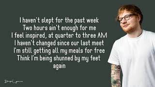 Homeless (Lyrics ) Ed sheeran