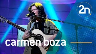 Carmen Boza canta “Un golpe de suerte” en La 2 Noticias