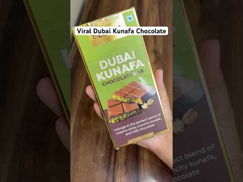 Dubai Viral Kunafa Chocolate Unboxing