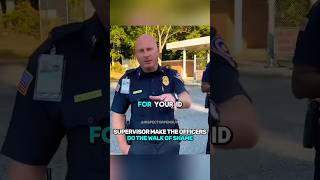Supervisor Make The Officers Do The Walk Of Shame 🤯