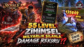 ROYALE ONLINE 55 LEVEL ZİHİNSEL MİLYARLIK SİLAHLA DAMAGE REKORU YİNE B