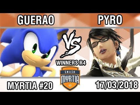 [Smash Myrtia #20]  PYRO (Bayonetta) vs Guerao (Sonic) -  Winners R4
