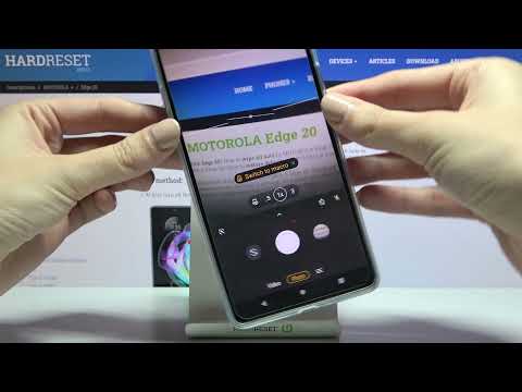How to Manage Camera Leveler in MOTOROLA Edge 20 – Horizontal Line