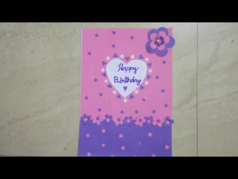 Birthday card gift tutorial 💜Shashini arts & crafts