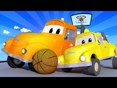 Tegljač za djecu -   DIZALICA Beba Charlie i TAXI Beba Jeremy su se ZAPETLJALI Crtići sa autima