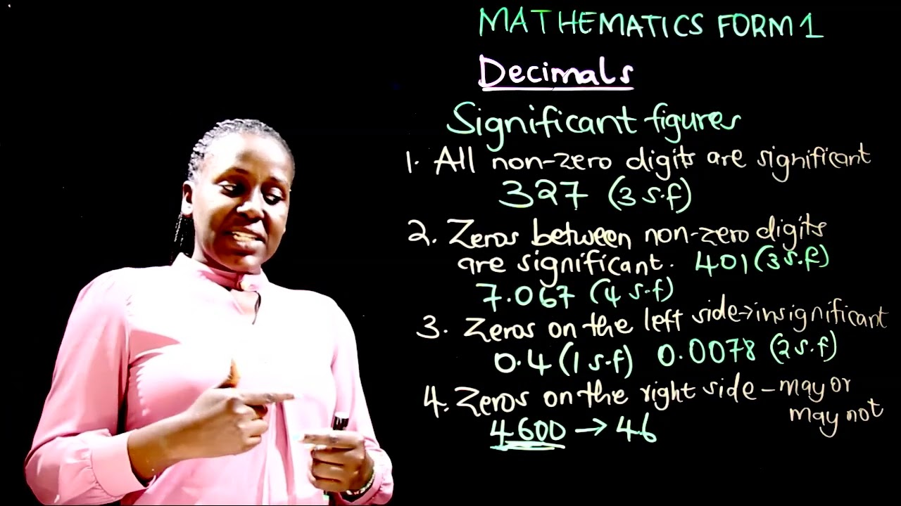 Form 1 Math Teacher Agnes Mugo - Approximating Decimals