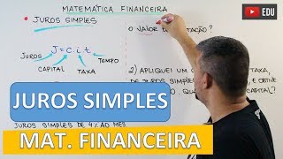 Juros Simples - Matemática Financeira #2