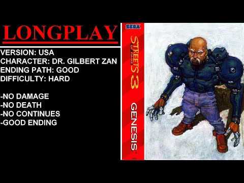 Streets of Rage 3 [USA] (Sega Genesis) - (Longplay - Dr. Gilbert Zan | Hard | Good Ending Path)