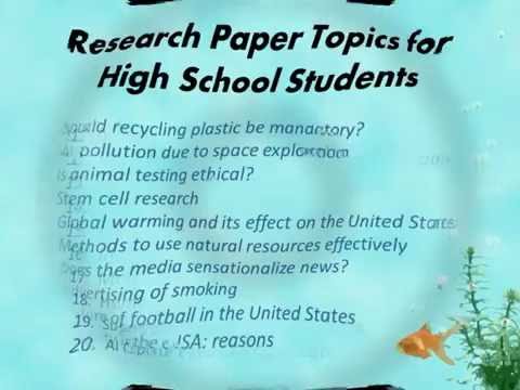 research title topic for students