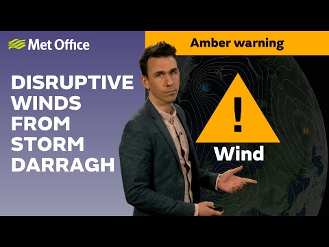 05/12/2024 – Storm Darragh hits this weekend – Met Office weather forecast UK