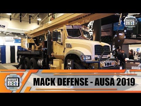 Mack Defense introduces Granite ATC 40T all terrain truck with crane for U S  Army