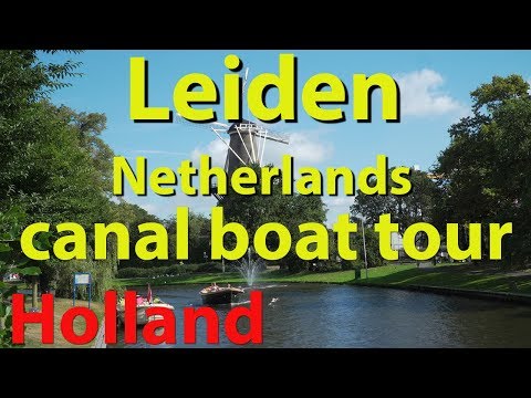 Leiden, Netherlands canal boat tour