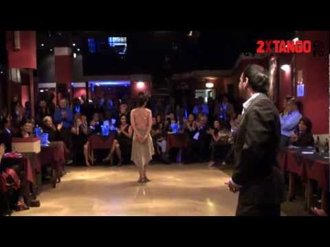  Fabian Peralta  and  Lorena Ermocida  are  dancing  to  the  tango  "  Historia De Un Amor  "