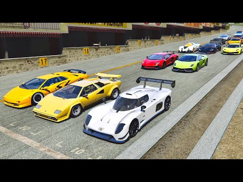 Ultima RS 2020 vs Lamborghini Supercars - Spa