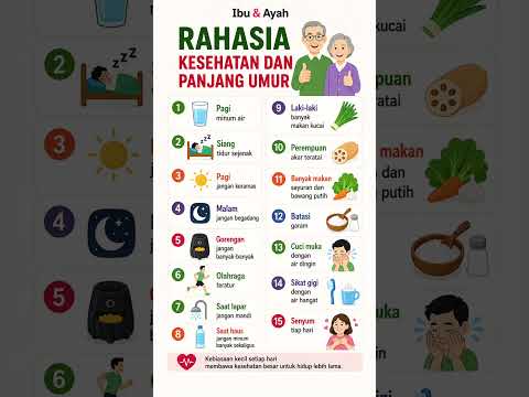 15 Rahasia Kesehatan dan Panjang Umur yang Bisa Dimulai dari Kebiasaan Kecil Setiap Hari #ibudanayah