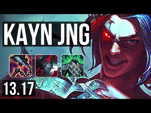 KAYN vs EKKO (JNG) | 6/0/8, Rank 9 Kayn, 1.0M mastery, Dominating | TR Grandmaster | 13.17
