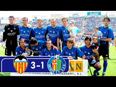 Resumen Valencia CF 3-1 Getafe CF LaLiga 2004/05