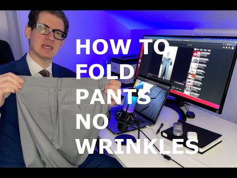 How To Fold Pants For Luggage Travel With No Wrinkles