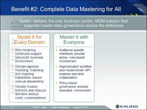 Kalido Master Data Management executive overview