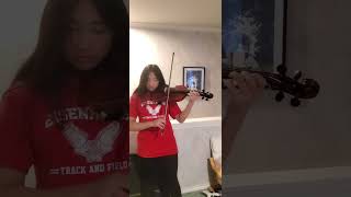 Evelyn Tang violin graduation video_Bourree by Bach