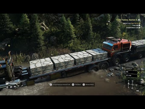 SnowRunner_ Wisconsin (Episode 7) Paper Factory Section A Completed