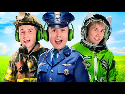 Gato Galactico Aprende Sobre Profissões para Crianças !