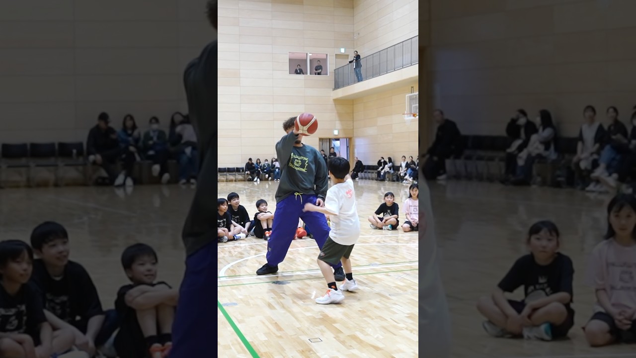 遊び心が満載のバスケ技🏀🖐️ #バスケ