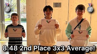 8.48 2nd Place 3x3 Average!