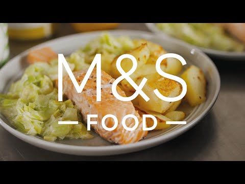 Chris' Scottish Salmon with Creamy leeks & Crispy Potatoes | M&S FOOD
