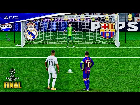 MESSI, MBAPPE, YAMAL, PEDRI, VINI JR l REAL MADRID vs BARCELONA l UCL FINAL - FC 26 PENALTY SHOOTOUT