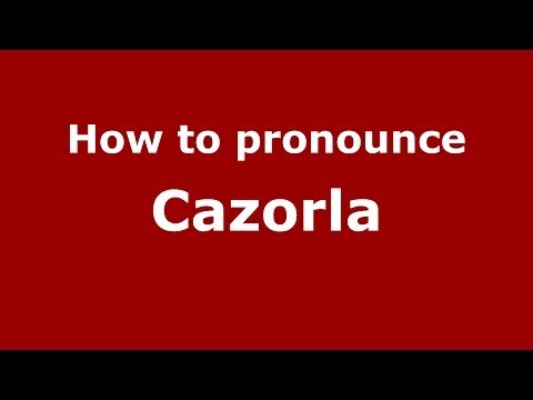 How to pronounce Cazorla