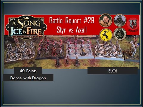 (Reupload) ASOIAF Batrep #29 | Let's ELO! | Axell vs Styr in Dance with Dragons