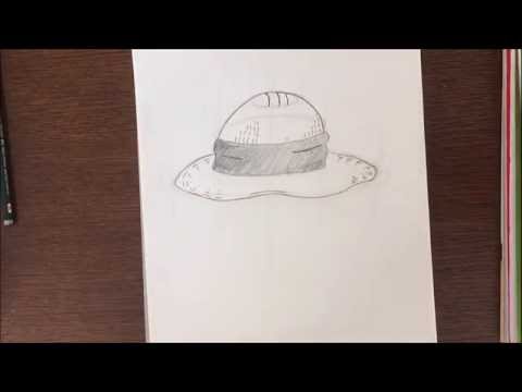 Comment dessiner un chapeau de paille à la One Piece