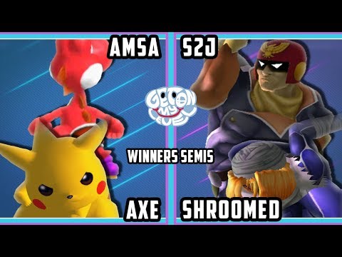 GOML 2019 SSBM - aMSa & Axe Vs. S2J & Shroomed - Smash Melee Tournament Winners Semis