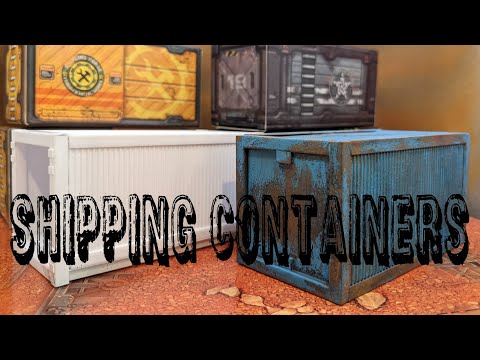 Shipping Containers Cheap Styrene Scratch Build